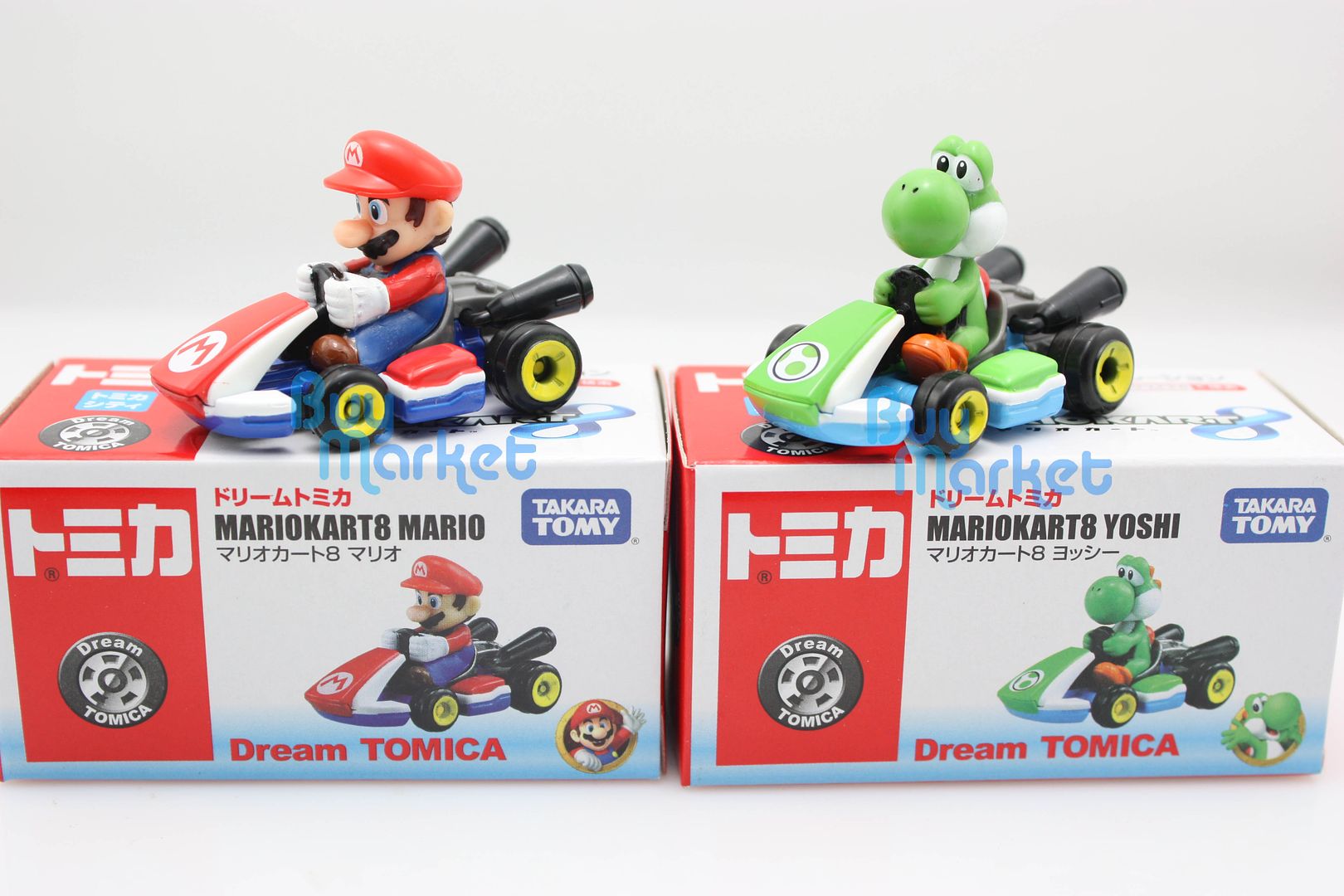 Tomica Takara Tomy Mario Kart 8 Mario And Yoshi Racking 2x Set Toy Car Diecast 9153