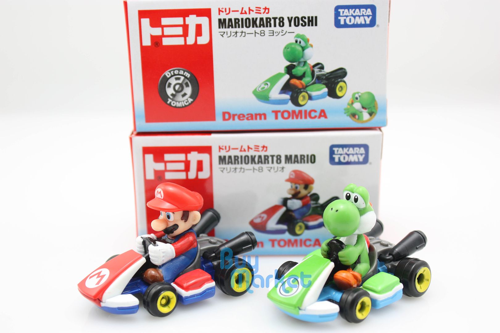 Tomica Takara Tomy Mario Kart 8 Mario And Yoshi Racking 2x Set Toy Car Diecast 9077