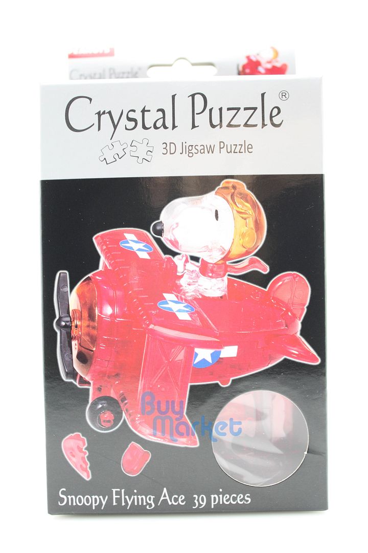 3D DIY Crystal Puzzle Jigsaw 39 pieces Toy Model Decoration Snoopy