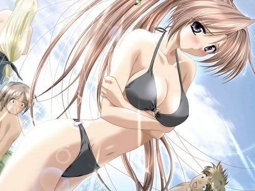 sexy cute beautiful anime girl girls biniki idol