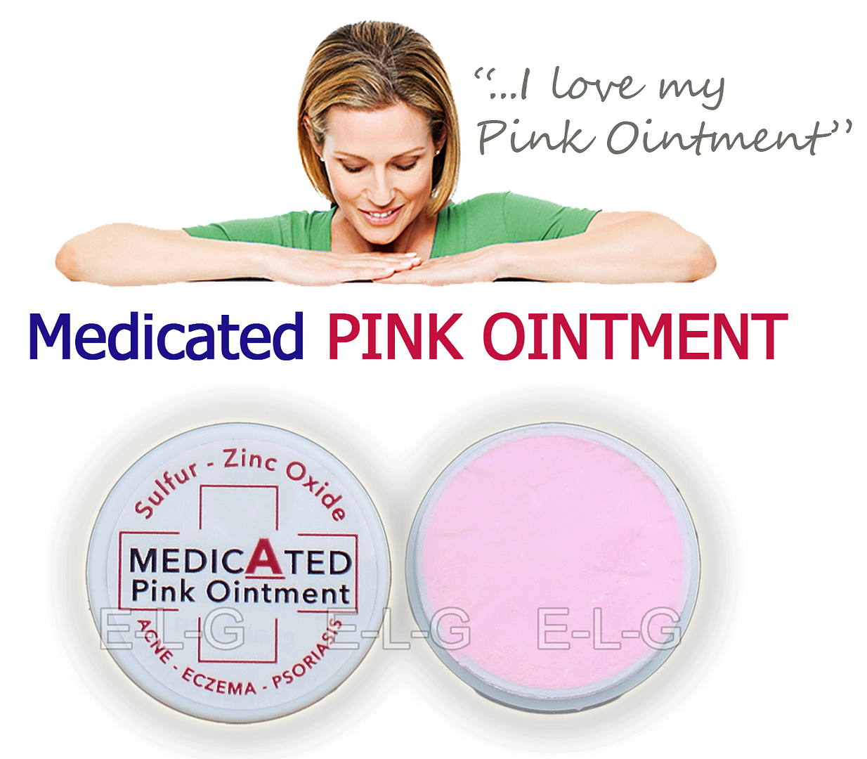 Medicated Pink Ointment Zinc Oxide And Sulphur Psoriasis Acne