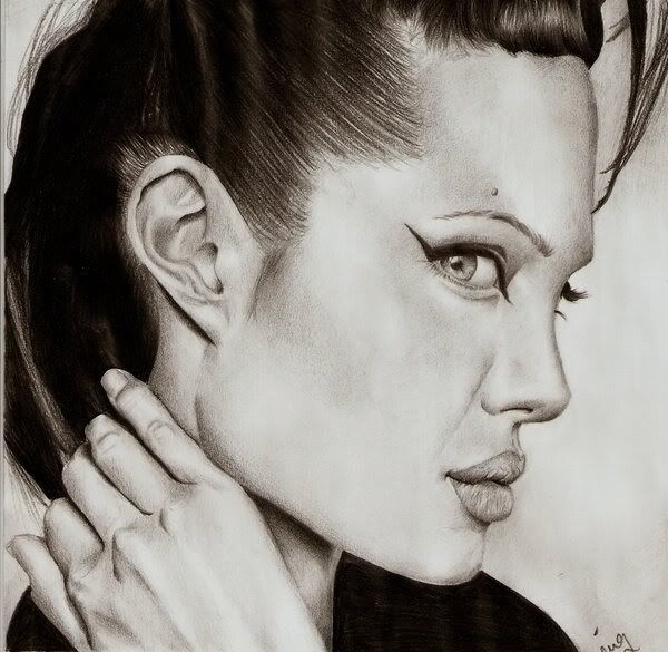MySistersDrawing01jpg Angelina Jolie Drawing