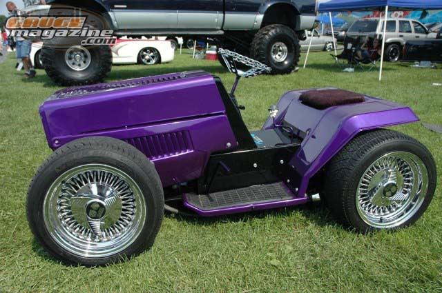 Image result for purple riding mower