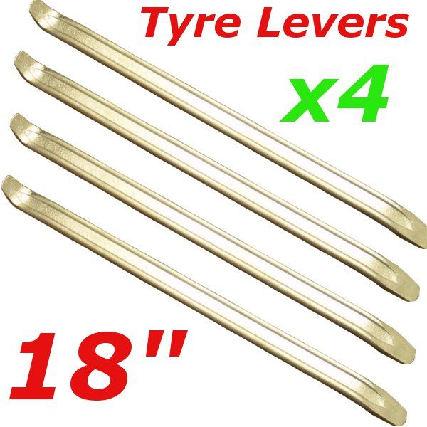 4 x 18" Tyre levers for motorbike, scooters wheel barrows bmx cars van, 4 levers eBay