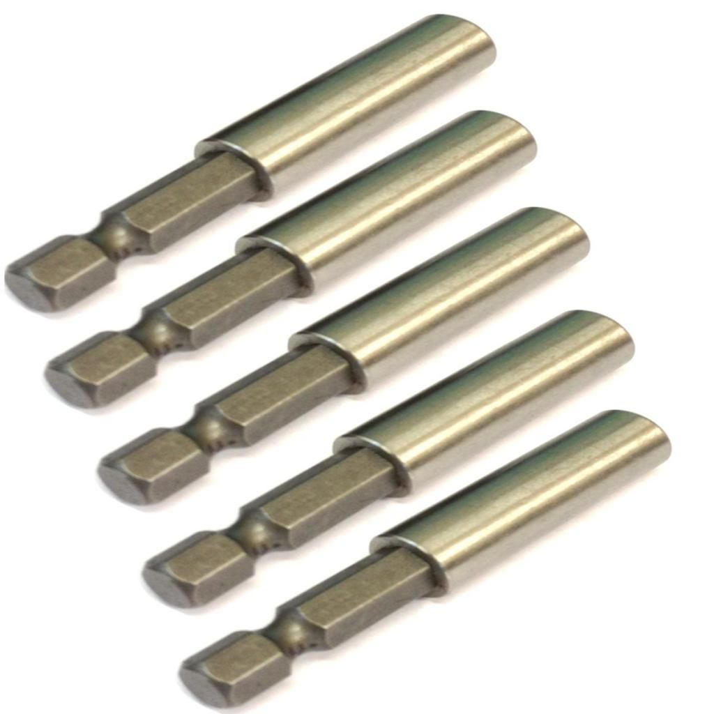 5 x bit holders 1/4" shank for cordless drills screwdrivers