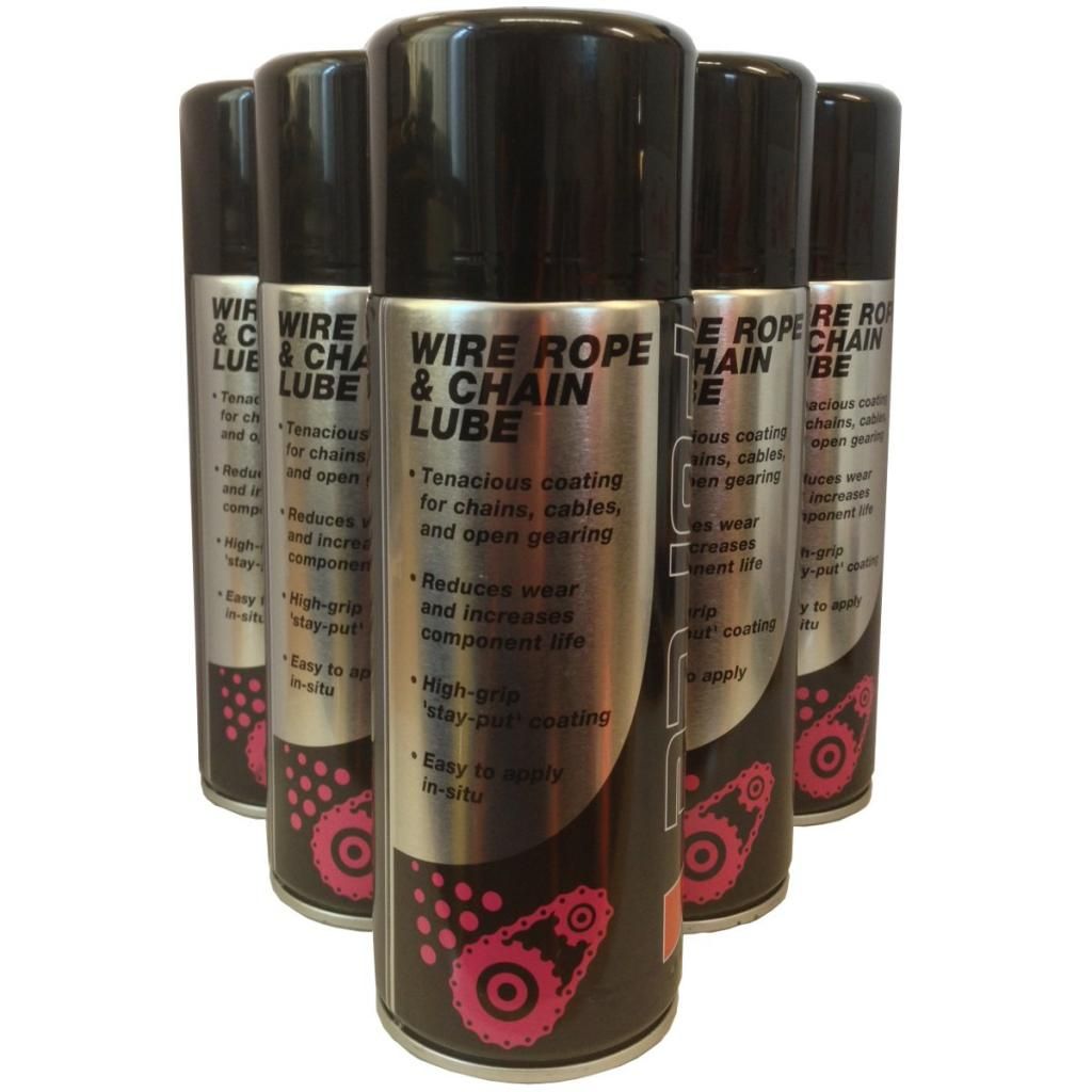 12 x wire rope & chain lube spray grease fork lift tail lift ...