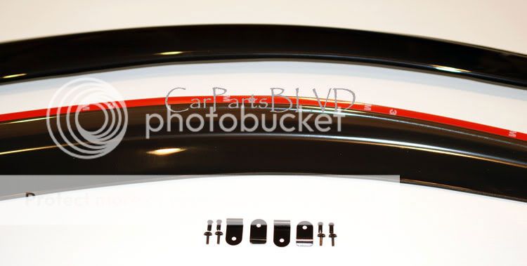 Brackets JDM 98 99 00 01 Integra 2 Door DC2 Side Window Deflectors with Clips