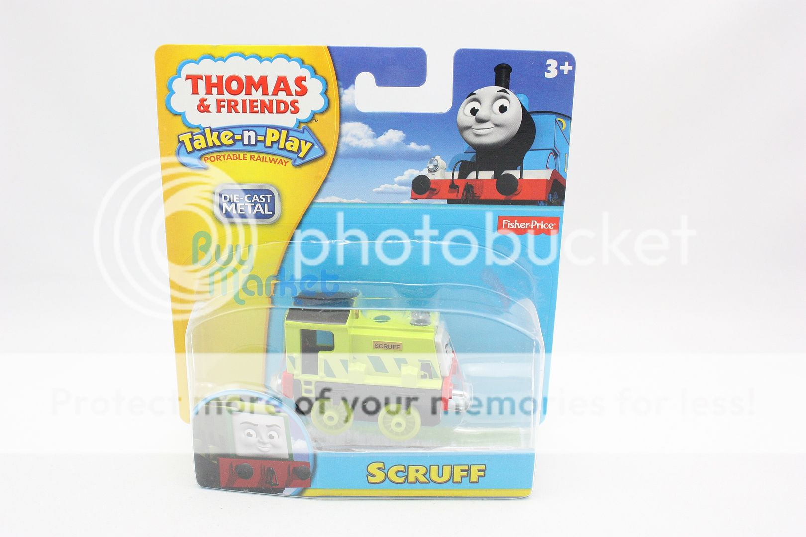 Fisher Price Thomas and Friends Engine Metal Diecast Train Take N Play Scruff