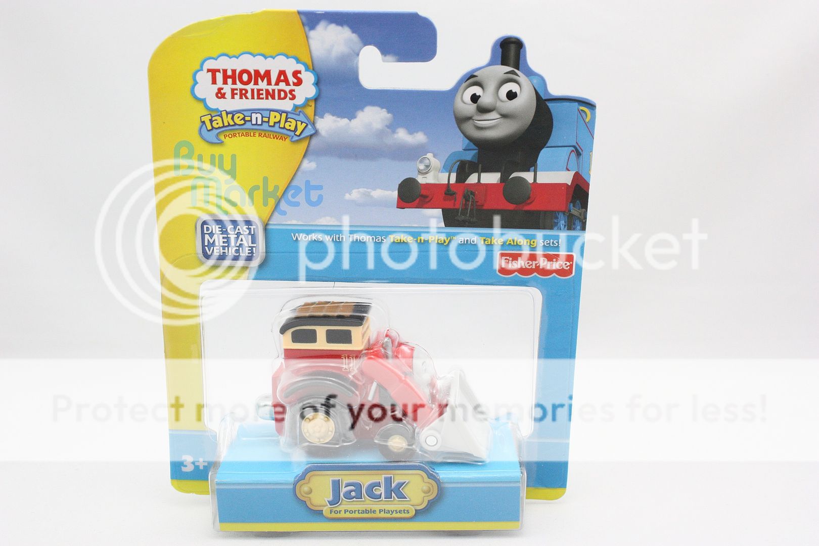 Fisher Price Thomas and Friends Engine Metal Diecast Train Take N Play Jack