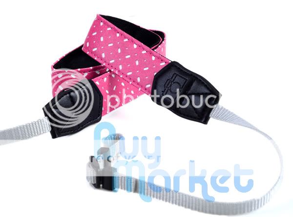 DSLR Camera Shoulder Colorful Pink Leather Color Strap Grip Neck Belt 
