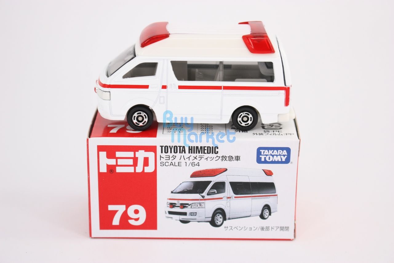 Takara Tomy Tomica #79 Toyota Himedic Ambulance Scale 1/64 Mini Diecast ...