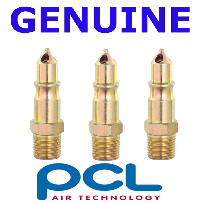 3 x Genuine PCL 100 Series Male Adaptor 1/2 BSP, PCL air LINE fitting