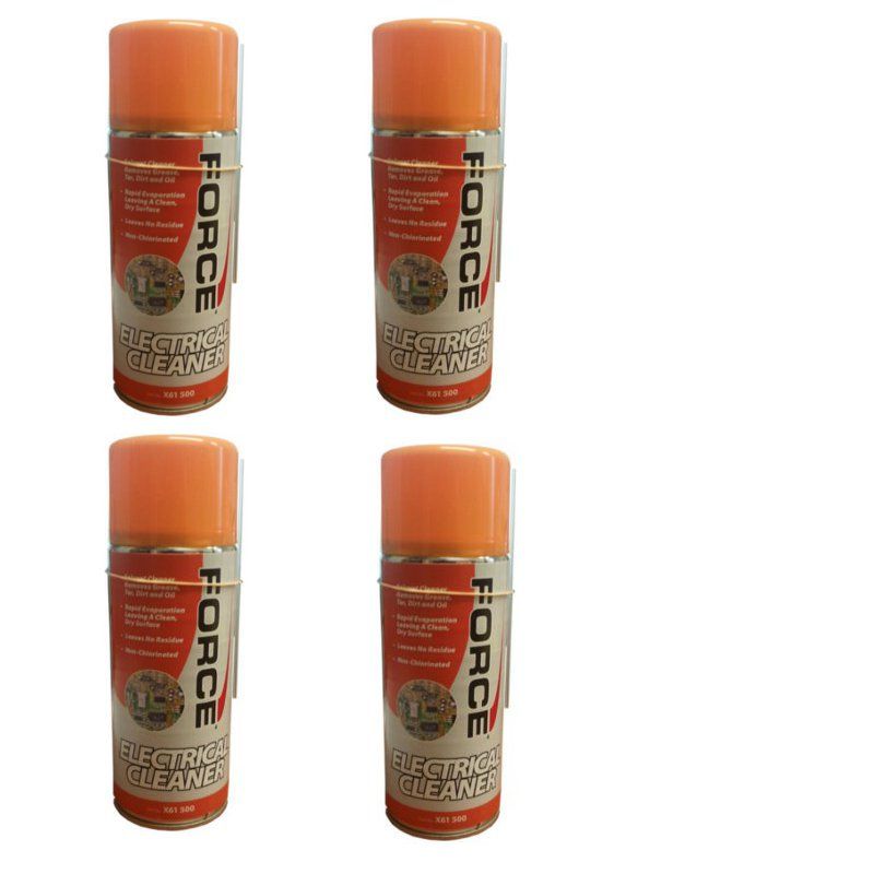 4 x Electrical Contact Cleaner Spray 400ml Motor soldering solvent PCB