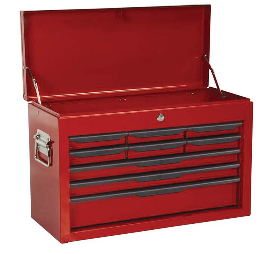 Hilka 9 Drawer Tool Box with 269 piece tool kit included! Tool chest