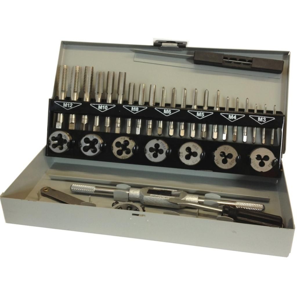 HSS Metric Tap Set 32 Pieces Professional Tap & Die set metal working