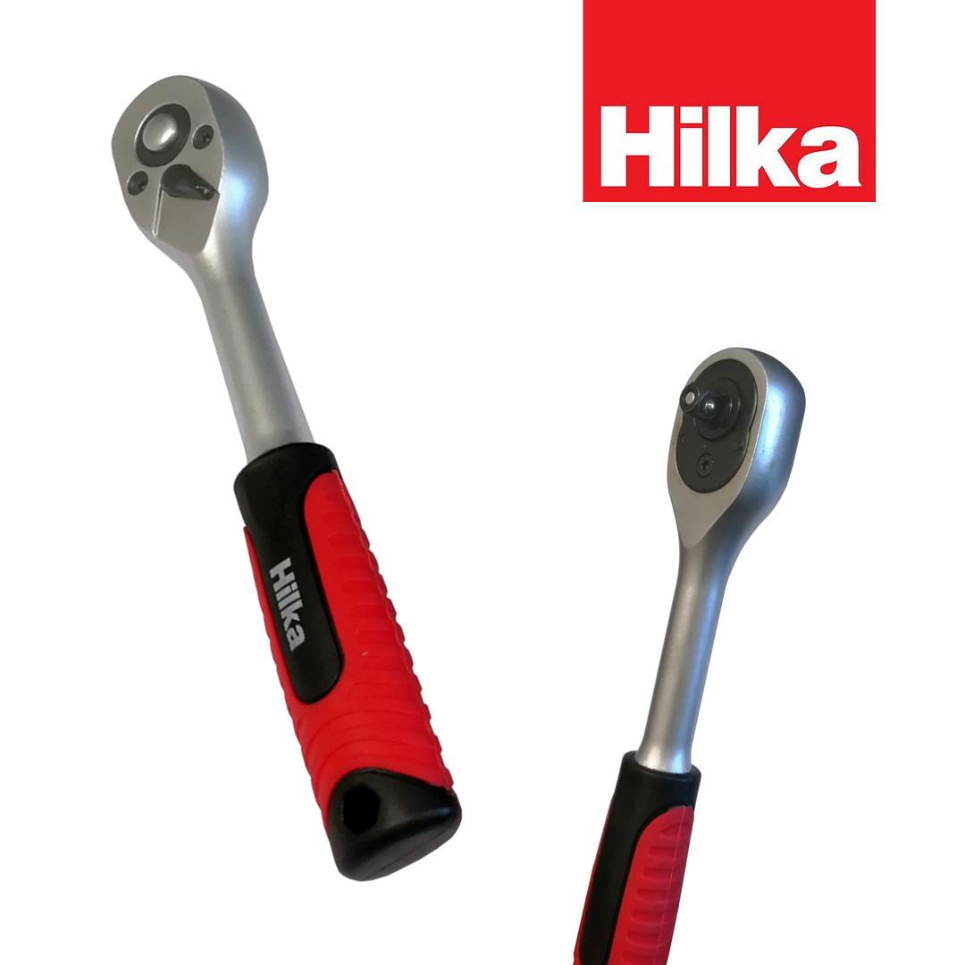 Hilka 1//4/" Square Drive Ratchet Handle