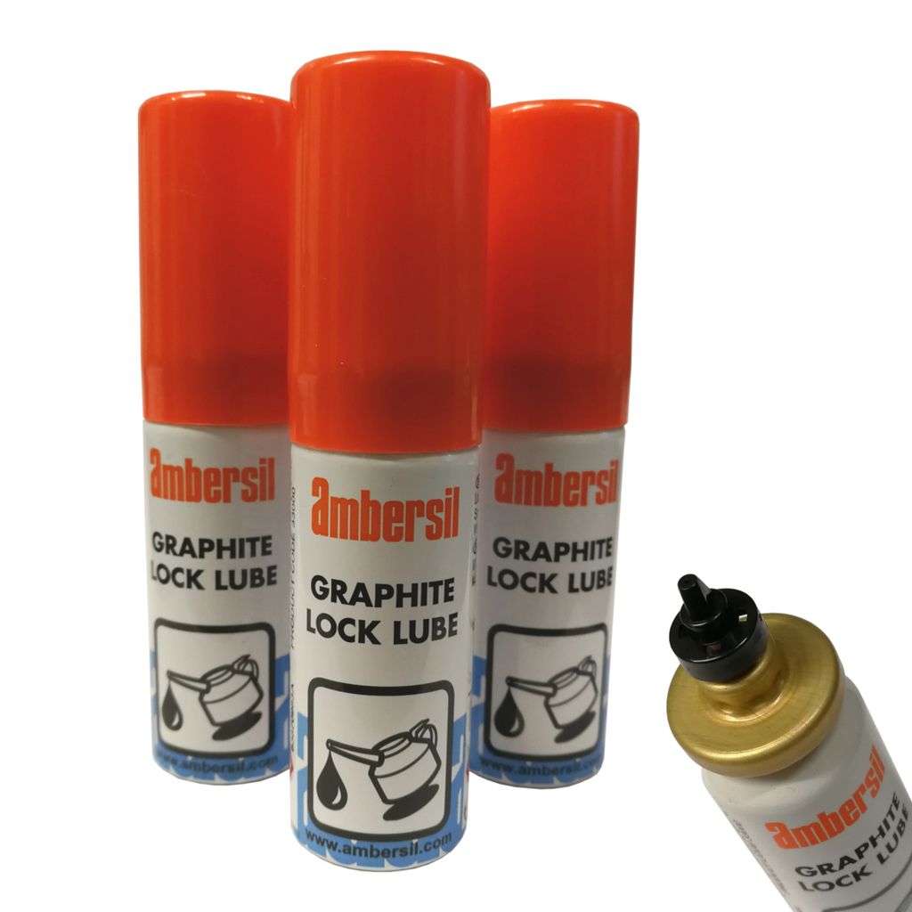 (3 PACK) Ambersil Graphite Lock Lube, Door Locks Padlock