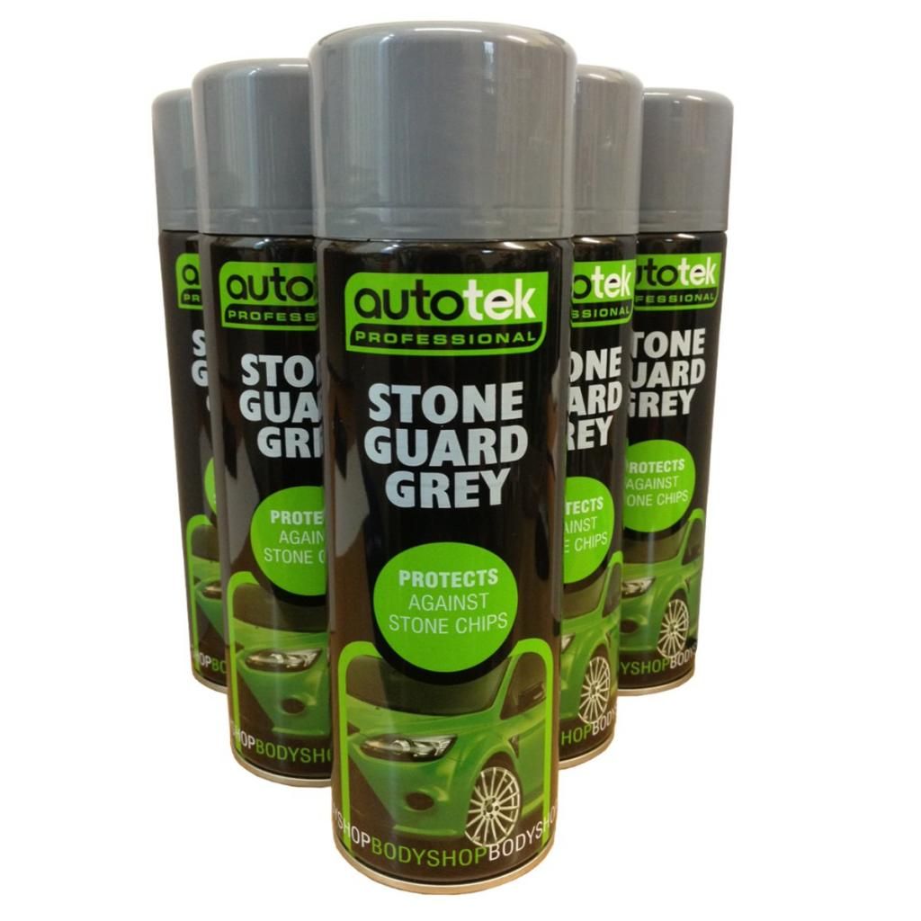 2 x GREY Stone Chip Guard 500ml large tins stone chip spray paint