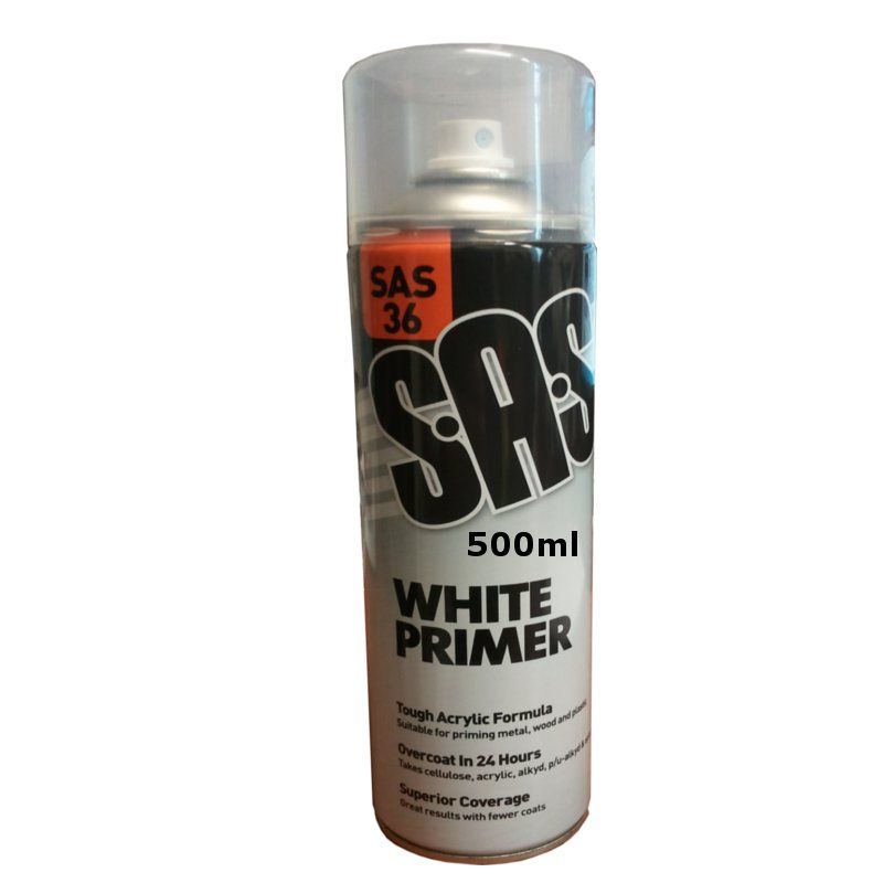 White Primer Spray Paint Acrylic For Wood Plastic and