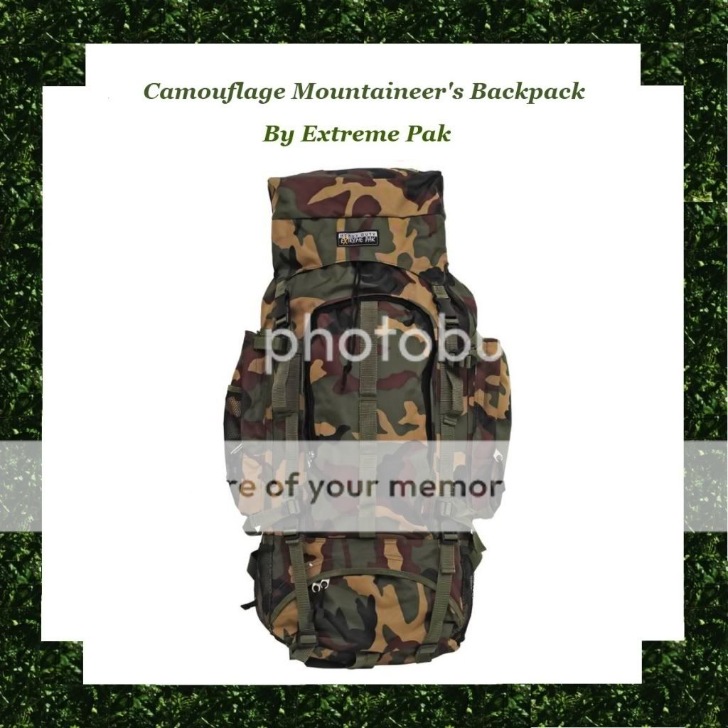 34" Extreme Pak™ Army Camo Military Camouflage Water Repellent Hiking Backpack